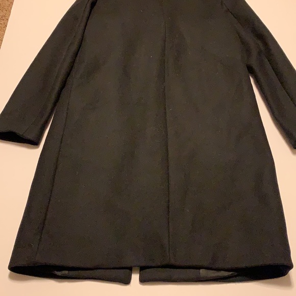 Zara Black Winter Coat with Faux Fur Panel - Women’s Size Small - Picture 6 of 6